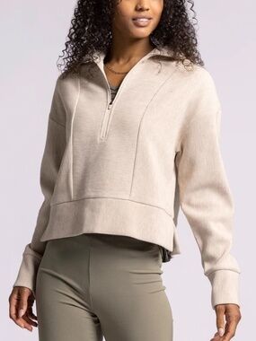 Thread & Supply Recreation Kristine Pullover in Pale Heather - Size Medium